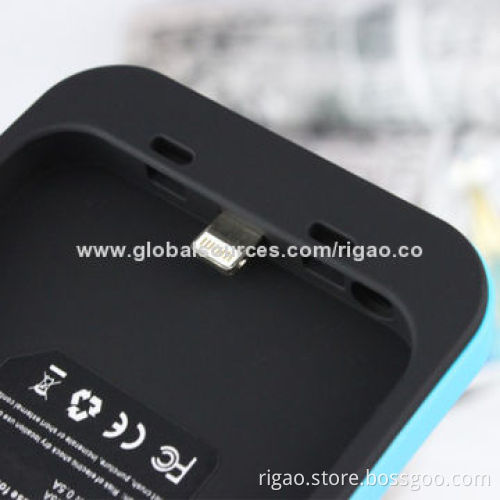 Battery Case for iPhone 5, 2,500mAh Battery, with Built-in LED Indicator